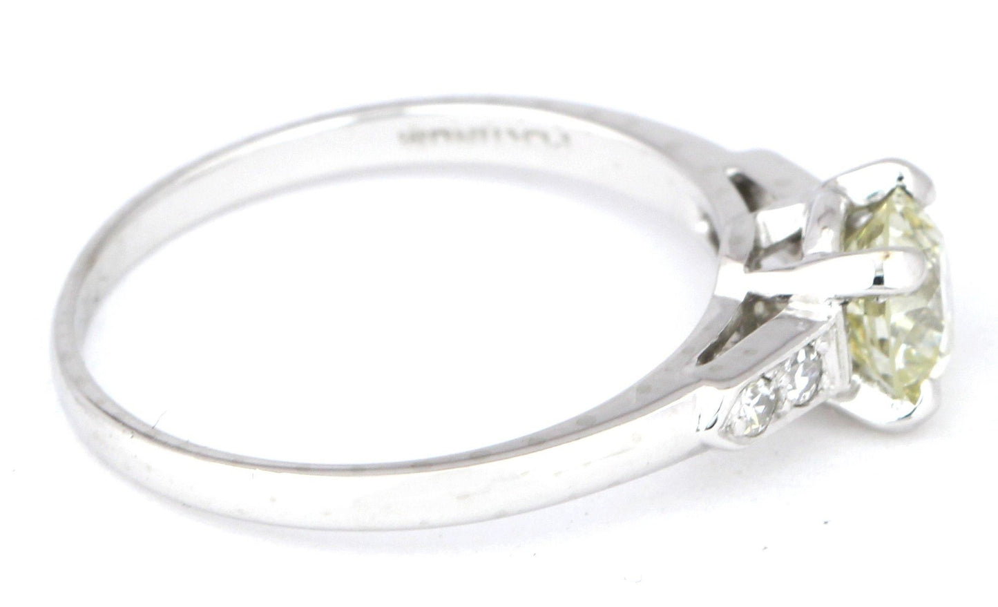 0.88ct Circular Brilliant Diamond Engagement Ring — GIA Certified, Platinum