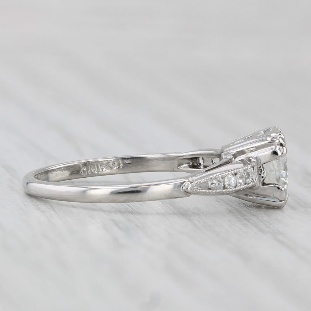 1.12ct Round Brilliant Diamond Engagement Ring — GIA Certified, Platinum