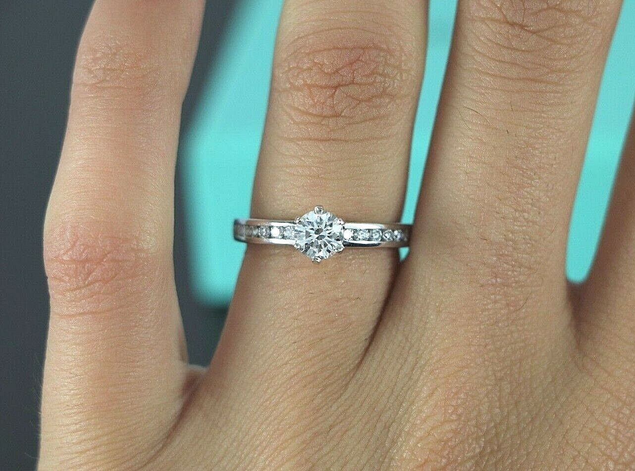 0.50ct Round Brilliant Diamond Engagement Ring — GIA Certified, Platinum