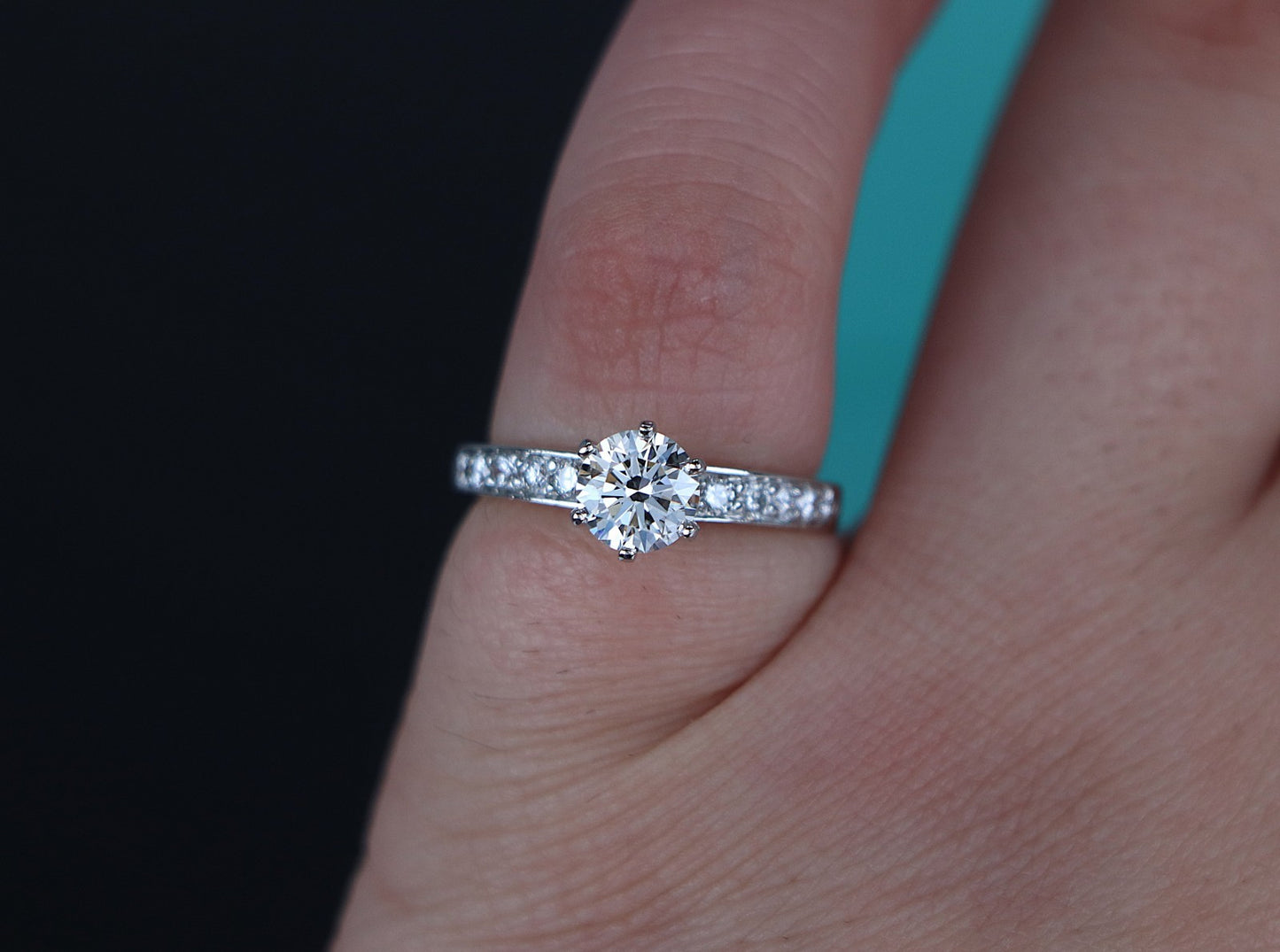 0.84ct Round Brilliant Diamond Engagement Ring — GIA Certified, Platinum