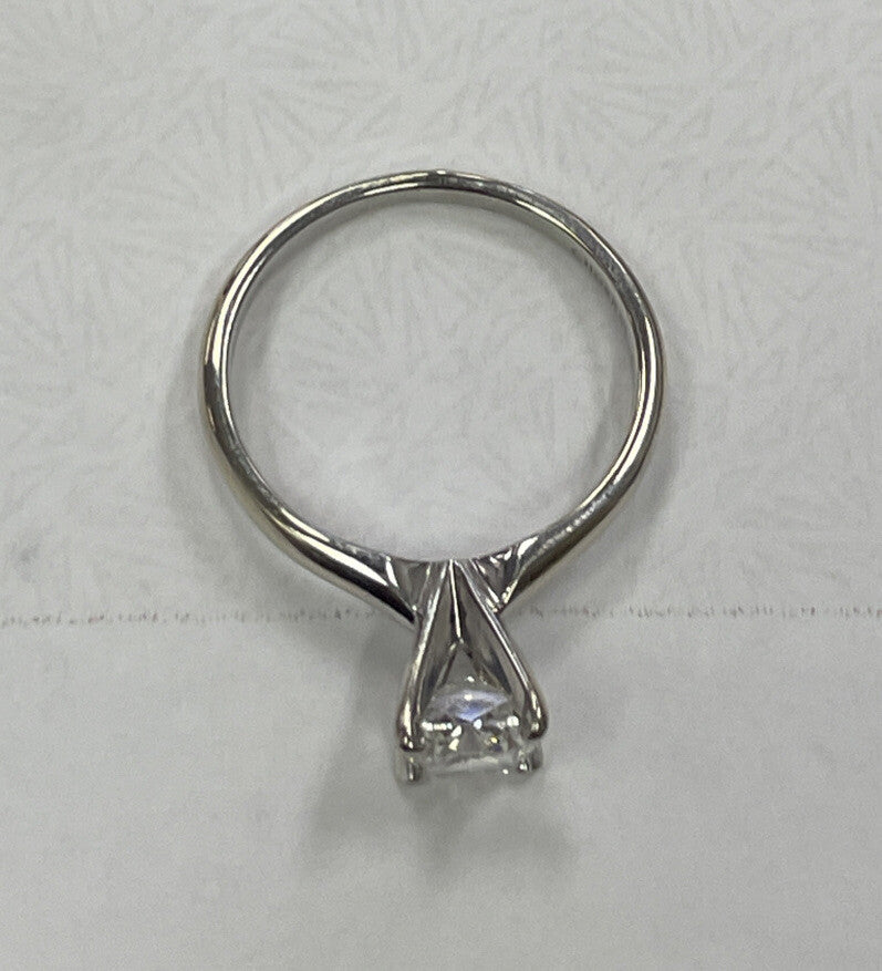 0.91ct Cushion Diamond Ring — GIA Certified, 14k White Gold
