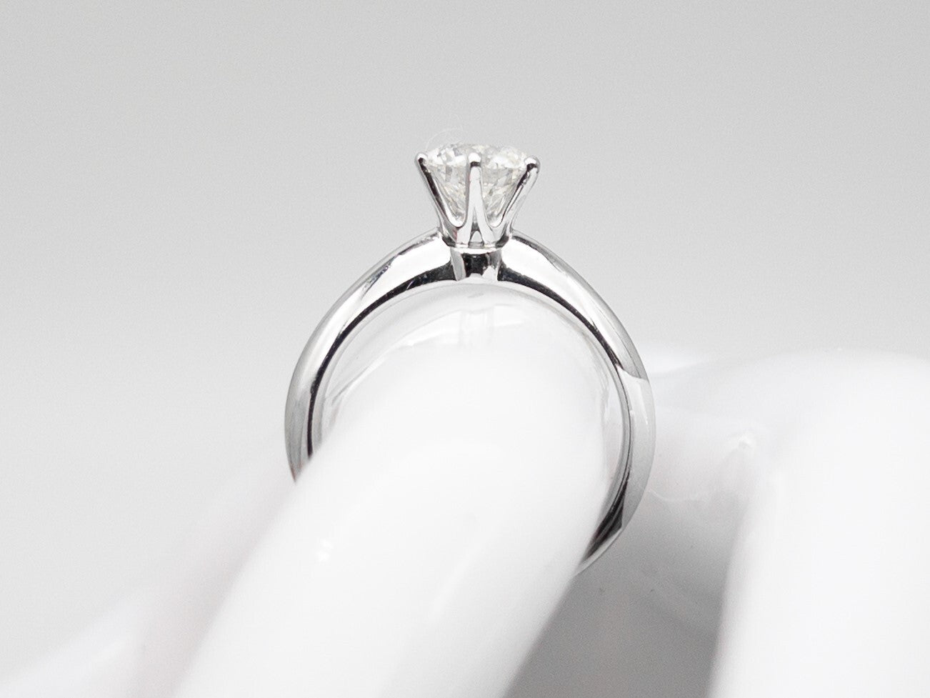 1.24ct Round Brilliant Diamond Wedding Ring — GIA Certified, Platinum