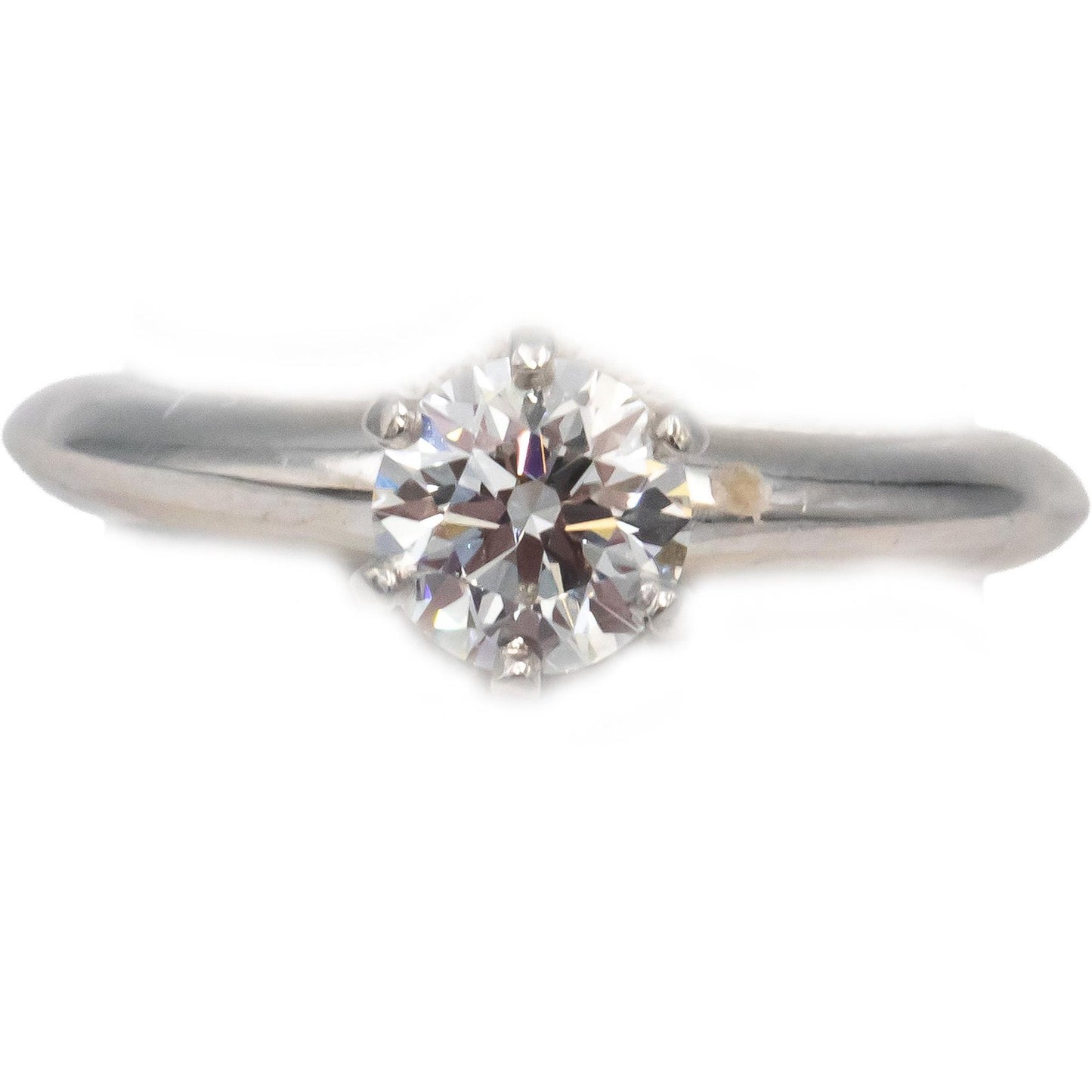 0.73ct Round Brilliant Diamond Engagement Ring — GIA Certified, Platinum