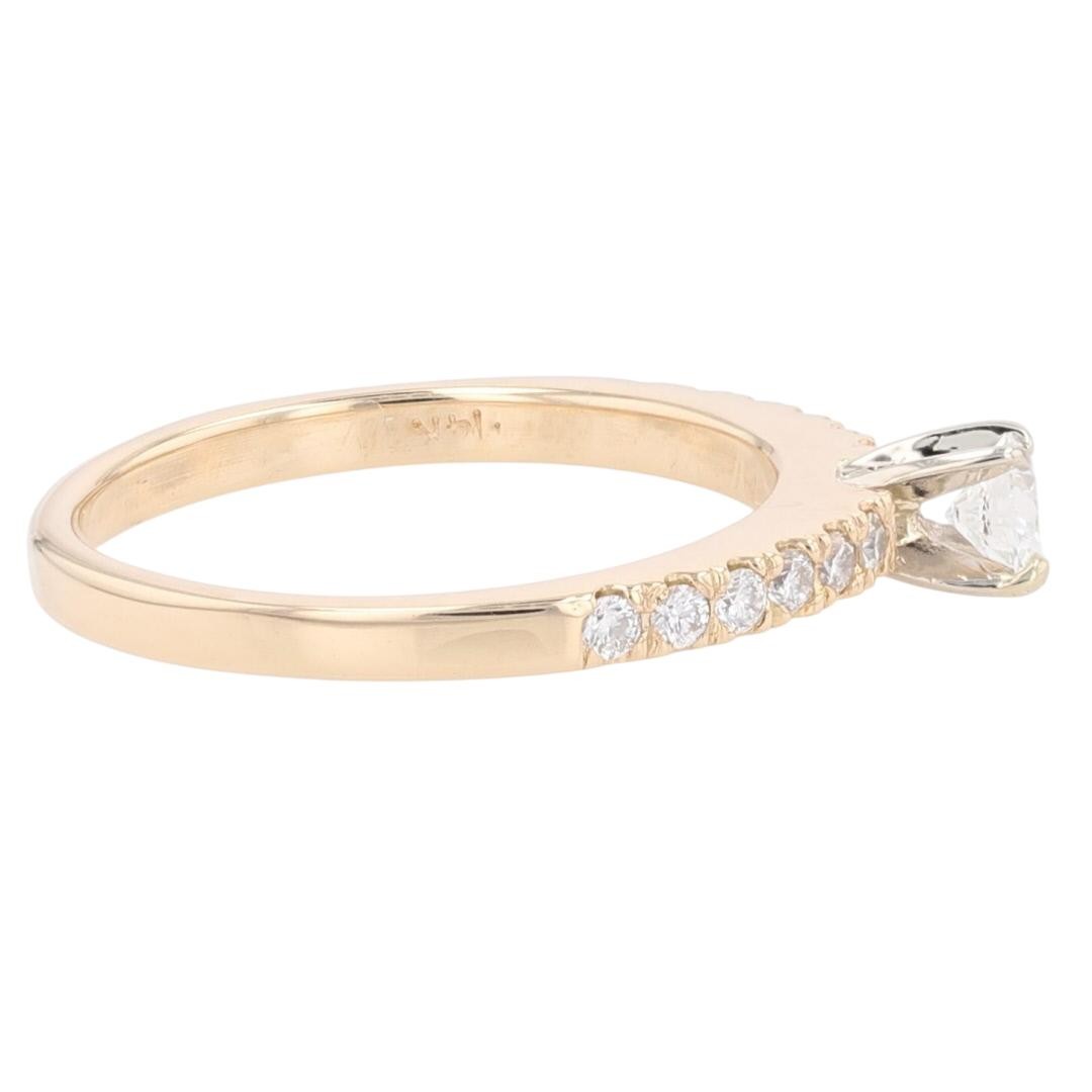0.26ct Round Brilliant Diamond Solitaire Ring — GIA Certified, 14k Yellow Gold