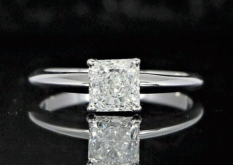 1.06ct Radiant Diamond Engagement Ring — GIA Certified, 14k White Gold