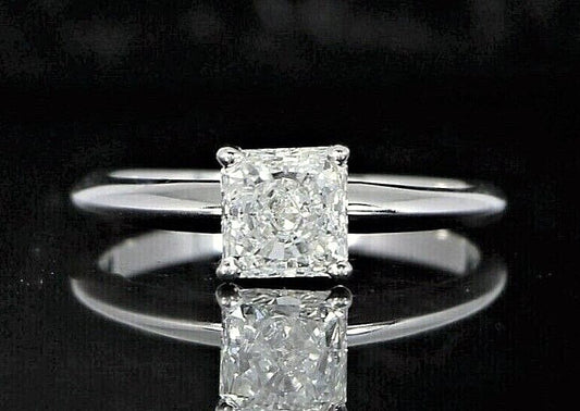 1.06ct Radiant Diamond Engagement Ring — GIA Certified, 14k White Gold