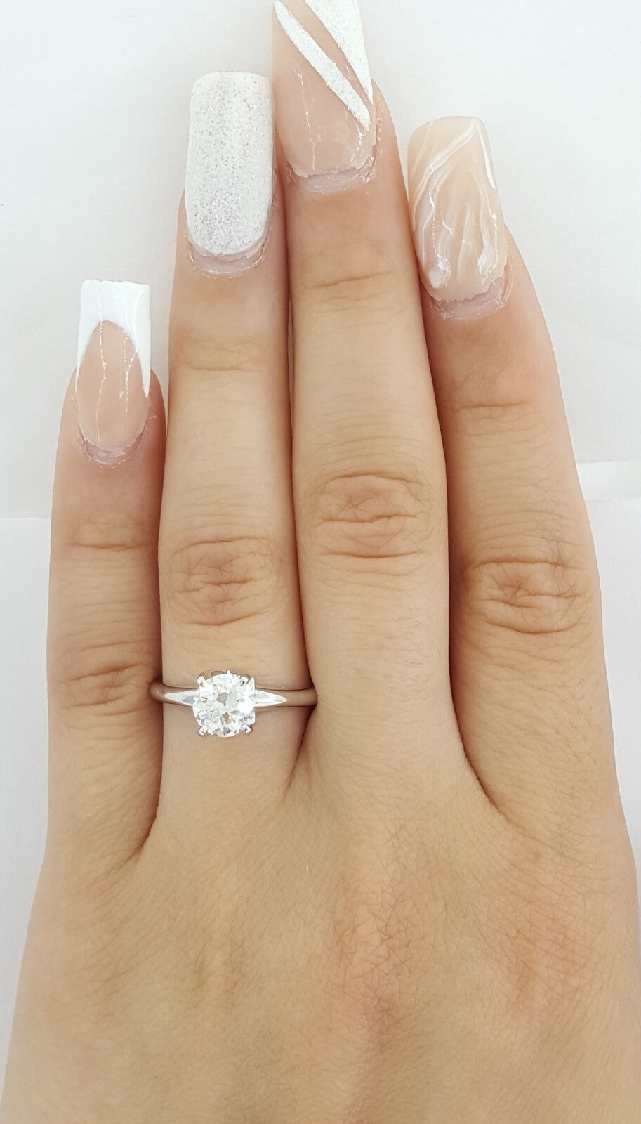 1.01ct Round Brilliant Diamond Solitaire Ring — GIA Certified, 14k White Gold