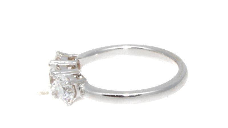 0.60ct Round Brilliant Diamond Three-Stone Ring — GIA Certified, Platinum