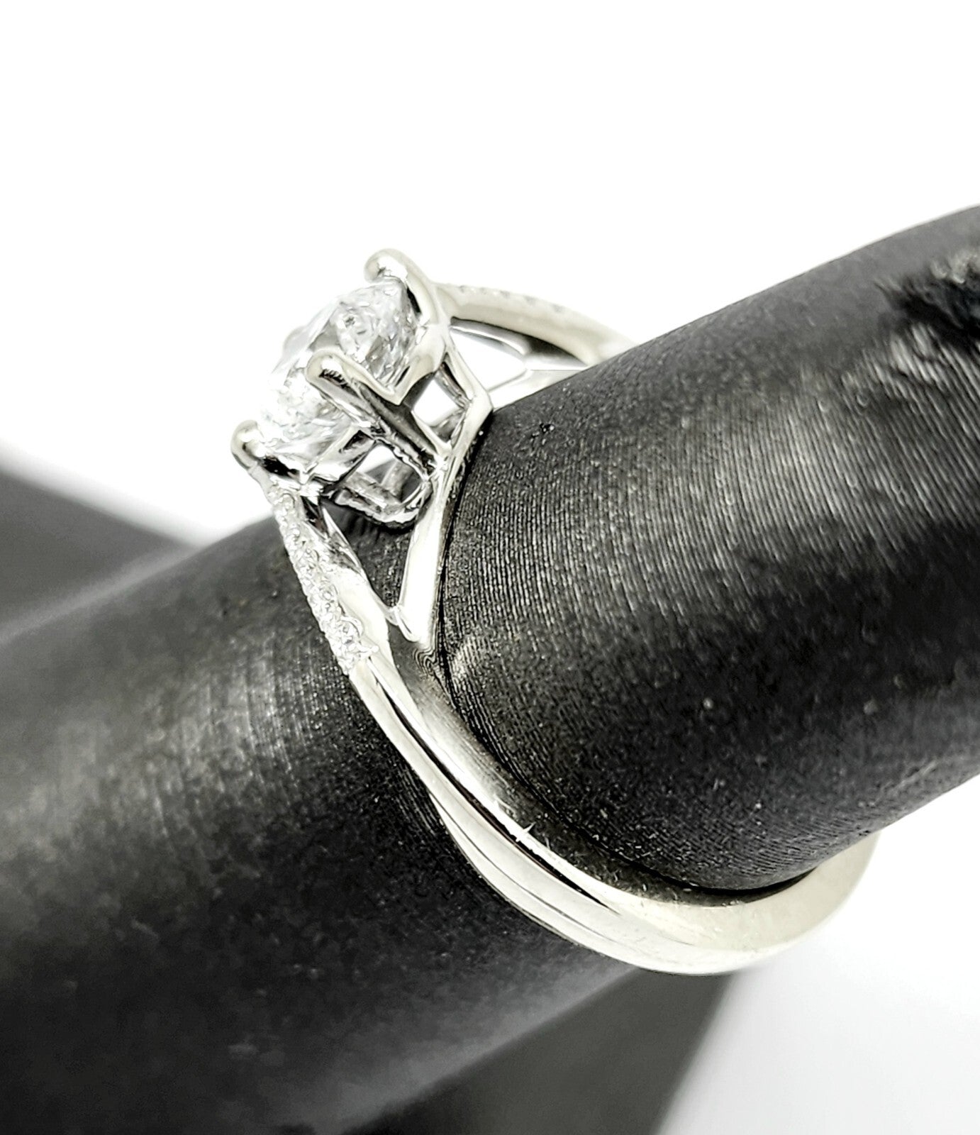 0.70ct Round Brilliant Diamond Engagement Ring — GIA Certified, 14k White Gold